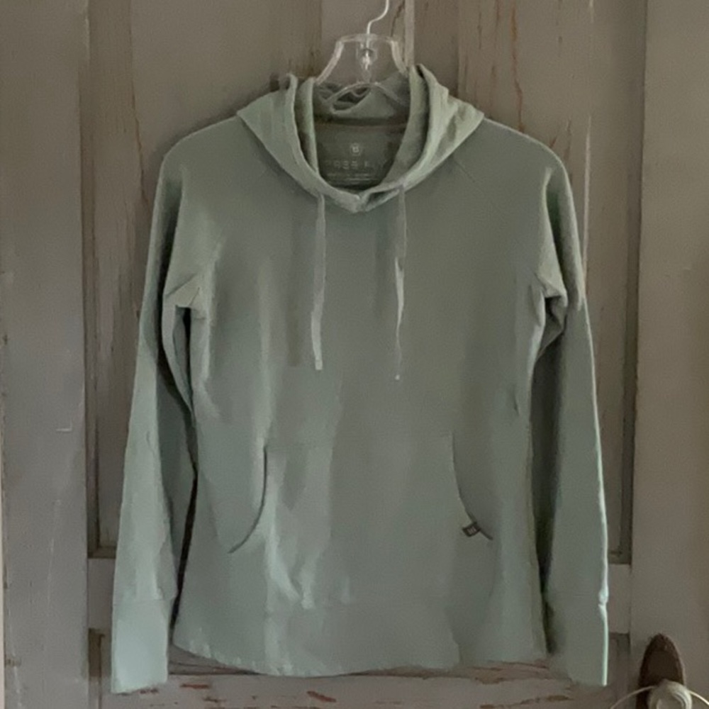 Free Fly Green Hoodie Performance Bamboo Size XS Pullover Thumbholes